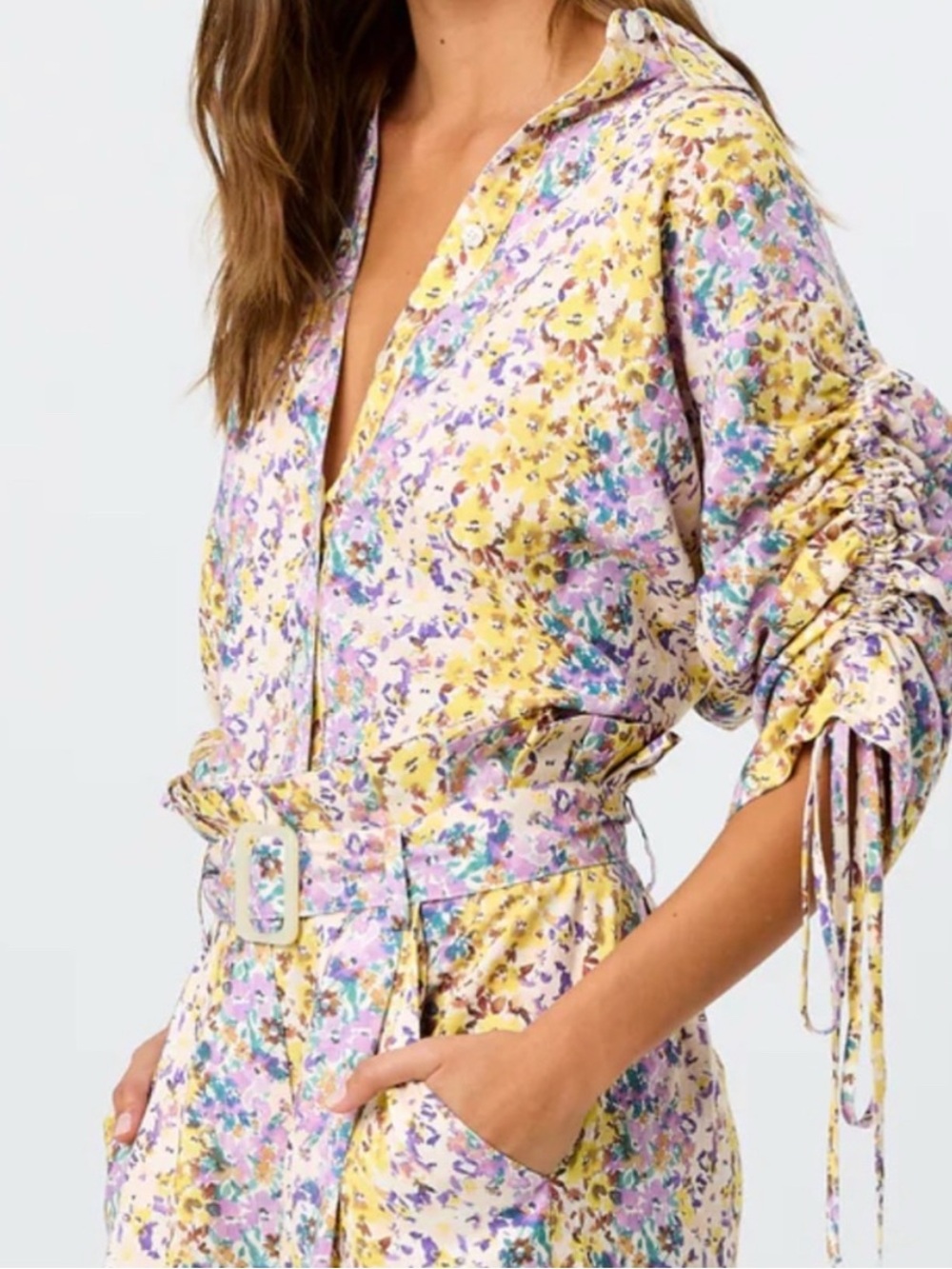 Laporte Floral Linen Set Top & Bottom